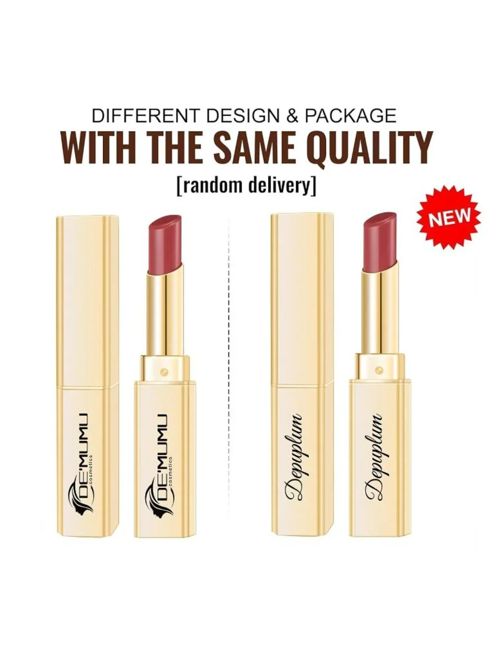 Women's DEM97 Rose Kiss Glow Reviver Moisture Lip Gloss Creamy Tinted Lip Balm